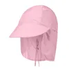 Outdoor Hats Unisex Visor Hat Fishing Sun Protector Caps UV Protection Face Neck Cover Sunhat Men Women Sport Hiking