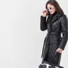 BaiyTbuy 2022春の綿のキルティングロングフグのジャケットの女性冬のジャケットの女性秋の服の女性ダウンコート211018