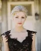 Elegant Black Vintage Tulle Lace Applique A-line Wedding Dresses Cheap Gothic Beaded Backless Long Bridal Gowns Custom