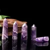 Ability Quartz Pillar Dream Amethyst Crystal Tower Arts Ornament Mineral Healing Wands Reiki Naturliga Six-Sided Energy Stone Transport Gas Pillars