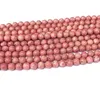 Fråneemake naturlig äkta röd rosa thulit runt lös ädelsten halsband armband örhängen kvinnors pärlor för smycken making06893