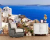 바탕 화면 Papel de parede 아름다운 그리스 도시 3D 벽지 벽화, 거실 주방 TV 벽 침실 논문 가정 장식