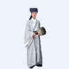 Cinese antico hanfu maschile TV Prestazioni cinematografiche usura teatrale Abbigliamento del ministro antico periodo dei Tre Regni Il costume di Zhuge Liang