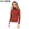 Gcarol Frauen 30% Woll Rollkragenpullover Slim Pullover Herbst Winterspiegel Render Render -Strick -Basis -Pullover Feste Farbe Oldy gestrickt Tops 2xl 210218