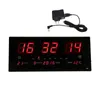 17'' Extra große LED-Bildschirmuhr, 24-Stunden-Zeit-Innenthermometer-Projektionsuhren, Jahr/Tag/Monat mit US-Stecker in H1230