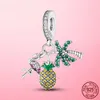 Стерлингового серебра 925 астронавт Луна звезды Charms Fruit Anapple кулон с беседами Budge Fit Pandora Bracte для ювелирных изделий DIY