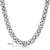 Chains 7911mm Stainless Steel Necklace For Men Women Flat Byzantine Link Chain Fashion Jewelry Gifts LKNN144824646