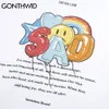 GONTHWID Sad Balloon Toys Imprimer Sweat-shirts à capuche Harajuku Hip Hop Casual Pull Sweats à capuche Streetwear Mens Tops 201103