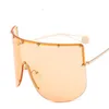 Zonnebrillen dames039S oversized bril merk designer schoenen gespiegelde zonnebril masker zon vizierglazen5765184