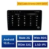 Car dvd Radio GPS Multimedia Unit Player For 2011-2017 Lada Granta Android 10.0 2GB RAM 2.5D IPS RDS