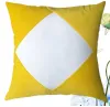 Ébauches de sublimation housse de coussin courte en peluche épissage taie d'oreiller diagonale 40 Cm Textiles de maison colorés doux lavable