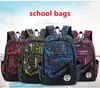 Zaini Ragazzi Moda 3 pezzi Set Uomo Viaggio Camouflage Stampa Scuola Zaini in tela per studenti adolescenti Borsa posteriore