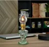 مصابيح النفط للاستخدام الداخلي، مصباح الكيروسين الزجاجي خمر، إضاءة المنزل الإضاءة المنزلية (20 سم / 7.9in) 2PCS