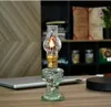 Oil Lamps for Indoor Use, Vintage Glass Kerosene Lamp, Home Lighting Emergency Light (20cm/7.9in) 2pcs