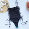 Omkagi 수영복 여성 수영복 패치 워크 수영복 여성용 수영복 여성용 Micro Monokini Maillot de Bain Femme 210315