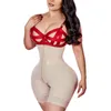 Damen Shapers Fajas Taille Trainer Body Shaper Frauen Skims Shapewear Hohe Oberschenkel Trimmer Sexy Spitzenhöschen Reißverschluss Doppelte Kontrolle