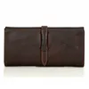 Business Long Genuine Leather Clutch Hasp Design Coin Bag Purses Wallets
