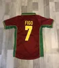 Ronaldo Retro Soccer Jerseys 1998 1999 2012 2012 2002 2004 Rui Costa Figo Nani Camisetas de futebol clássicas Camisetas de Futbol Portugal Vintage