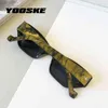 Yoogke 2021 Mała Rama Okulary Kobiet Moda Cat Eye Sun Glasses Men Retro Marka Design Wild Street Eyewear UV400