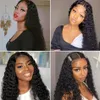 Brazilian Human Hair Water Wave Wig 150% Density U Part Wigs For Women Natural Color
