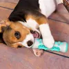 Giocattolo da masticare per cani Alimentatore per spazzolino Distribuzione terapeutica Giocattoli per cani Gomma interattiva Morso per osso Bastone per cure dentistiche per cani Cani di piccola taglia