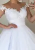Zwei in einem plus größe a linie brautkleider abnehmbarer rock spitze kappenhülse perlen abnehmbarer Zug Brautkleider Hochzeitskleid vestidos