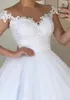 Vestidos dois em um tamanho de tamanho de linha de linha de linha removível Salia de renda de tampa de tampa de tampa de tampa de miçanga de miçangas de trem destacável vestidos de noiva VES VES