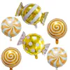 12pcs set Colorful Candy Foil Balloons Set Round Lollipop Foil Balloon for Birthday Wedding Party Decoration