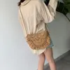 Wholesale Summer Straw Bags For Women Handmade Tassel Beach Bags 2020 Rattan Woven Handbags Vacation Shoulder Crossbody Clutch