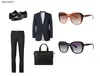 luxury-6 Colours new trendy ins fashion designer di lusso chic occhiali da sole con catena in metallo oversize per donne uomini ragazze studenti uv 400 proof