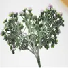 6 Gabeln Künstliche Kunststoff Winzige Blume Gefälschte Gras Kleine Schaum Ball Obst DIY Geschenk Box Dekoration Material Zubehör