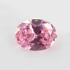 Maat 2x3 ~ 18x25mm ovale vorm gesneden 5a roze losse czsynthetische edelstenen kubieke zirkonia stenen voor sieraden hele gratis
