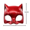 Persona 5 Cosplay Anne Takamaki P5 panthère rouge chat demi-masque couvre-chef adulte Halloween carnaval accessoires de déguisement