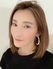 2021 Hot sale New arrival Hook drop earring with diamond for women wedding jewelry gift in 18k gold plated free shipping PS4031