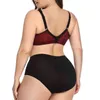 NXY sexy setBeauwear Plus Size 38D-48D Bra Set Lingerie Non-foam Cup Push Up ssiere Floral Print with Sexy High-Waist Panties 1127