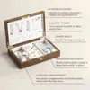 Duże drewniane pudełko biżuterii mężczyźni stojak na organizator Kolczyki Pierścień Pierścień Pierścień biżuterii Przechowywanie 211105235h