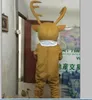 Haute qualité chaud adulte mignon marque dessin animé nouveau professionnel brun cerf mascotte Costume déguisement