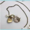 Pendants Jewelry Luxury Necklaces Designer Bronze Vine Exquisite Gift Ladies Diamonds Pendant Pearls Party Fashion Aaaaa Offi2062979