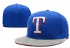 Rangers City Men039s Drużyna baseball Pełne zamknięte czapki Lets