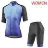 Kvinnor Liv Team Cykling Jersey Suit Sommar Kortärmad Bike Uniform Högkvalitativ Road Cykel Kläder Cykling Outfits Y21031004