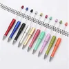 20PCS Ballpoint Pen Bead DIY Niestandardowe pióro plastikowe biuro szkolne Pisanie artykułów papierniczych prezent ślubnych 2110258538532