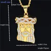 Hanger Kettingen UODESIGN HIP HOP ICED OUT CRYSTAL JESUS ​​CHRISTUS STUK Hoofd Gezicht Hangers Gouden Ketting Voor Mannen Sieraden