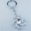 Dragonflies Keyring Stainless Steel Keychain With Stone Men Women Unisex Jewelry 12 pcs/lot Whole