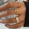 28PCS Gold Knuckle Stackable Pierścienie Zestaw dla kobiet srebrny wyciszony komfort dopasowany vintage fala Pierścienie palców Pierścień 10783304565655