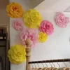 40 cm (16 ") Big mousse de rose fleur pour étape de mariage arrière porte décorative fleurs de fête de fête de décoration 42 couleurs