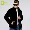 uzun siyah mink coat