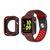 Moda Dual Colors Soft TPU Case Zderzak do Zegarek Apple Iwatch Series 123 4 5 6 7 45mm 41mm 44mm 42mm 38mm Ramka pokrywy Pełna ochrona