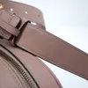 Mode kvinnor läder runda midjeväskor, multifunktionellt bälte, korskroppsväska handväska bum sammet våg 476434 G12