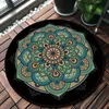 Carpets Round Mandala Carpet Ethnic Living Room Nordic Computer Chair Floor Mat Anti-slip Bedside Bedroom Romantic Home Decoration