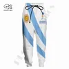 Męskie spodnie Plstar Cosmos 3DPrinted Country Flag Argentyna Casual Unikalne Spodnie Sztuka Mężczyźni / Kobiety Joggers Hurtownicy Styl Drop